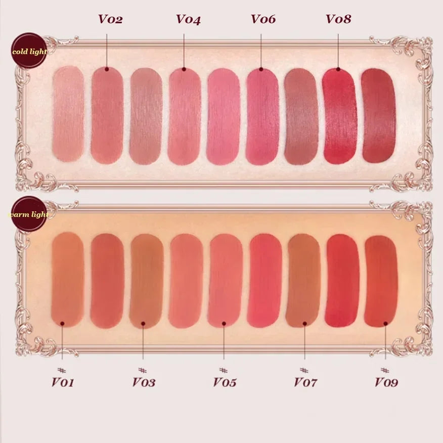 Flowerknows Strawberry Cupid Matte Velvet Lipstick Cake Lip Mud Lip Gloss Lip Cream for Women