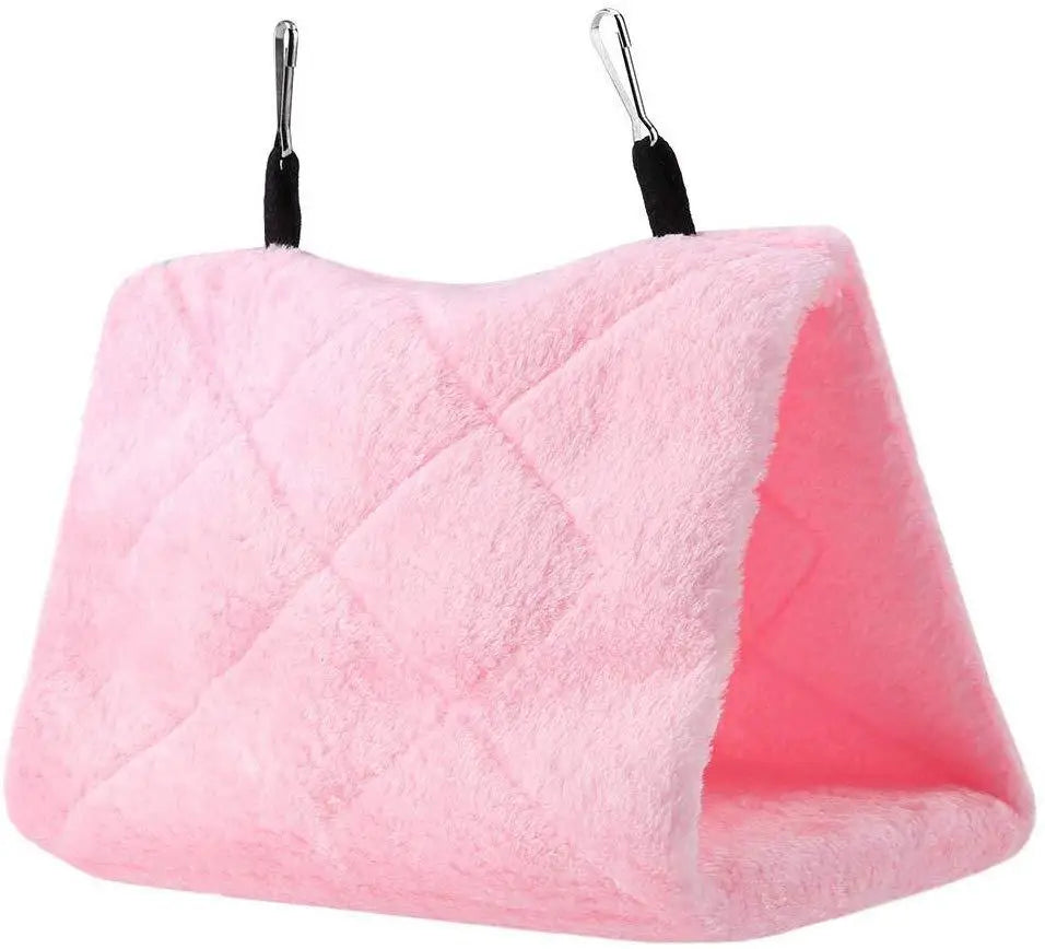 Fashion Pet Bird Cages Warm Parrot Hammock Soft Plush Birds Nest Hut Tent Bed Hanging Cave for Sleeping and Hatching Shed House