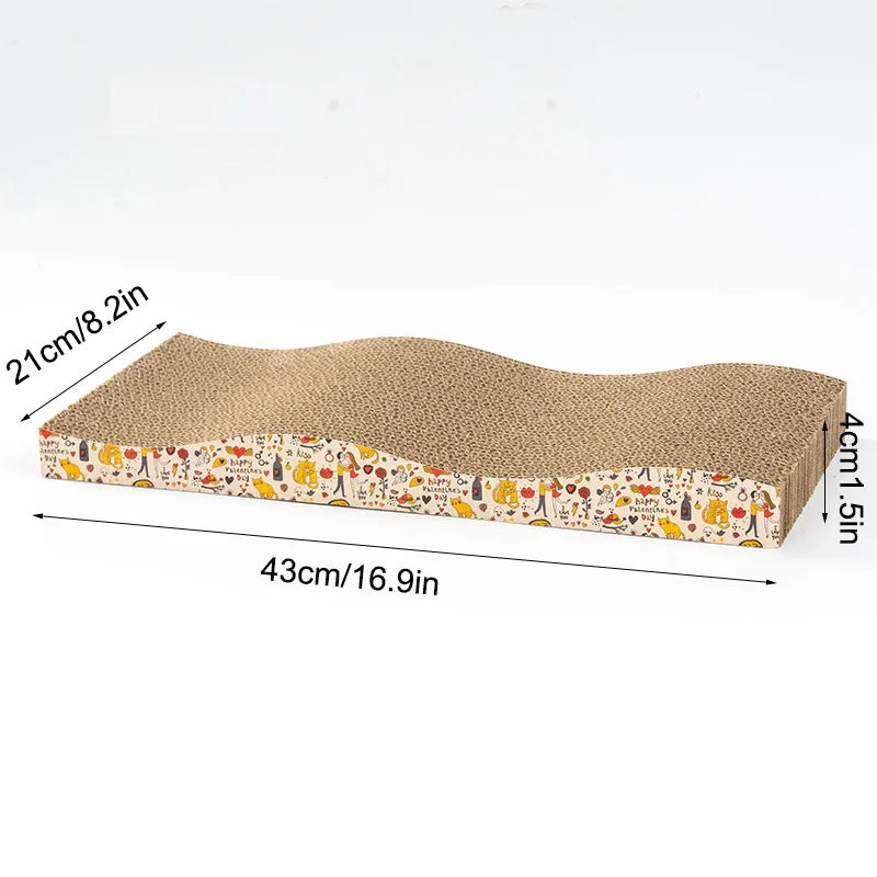 Cat Toys Pet Cat Scratching Board Corrugated Cardboard Pad Grinding Nails Interactive Protecting Furniture Cats Scratcher Toy