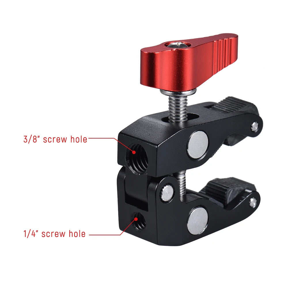 Andoer Multi-Function Ball Head Clamp for GPS Phone LCD DV Monitor LED Video