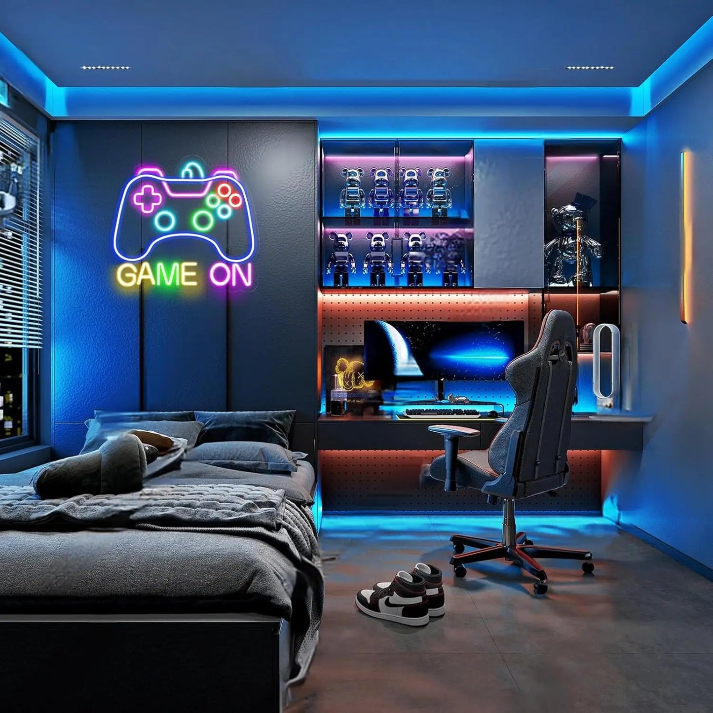 Gamer Neon Sign LED Wall Decor for Teen Bedroom Gifts