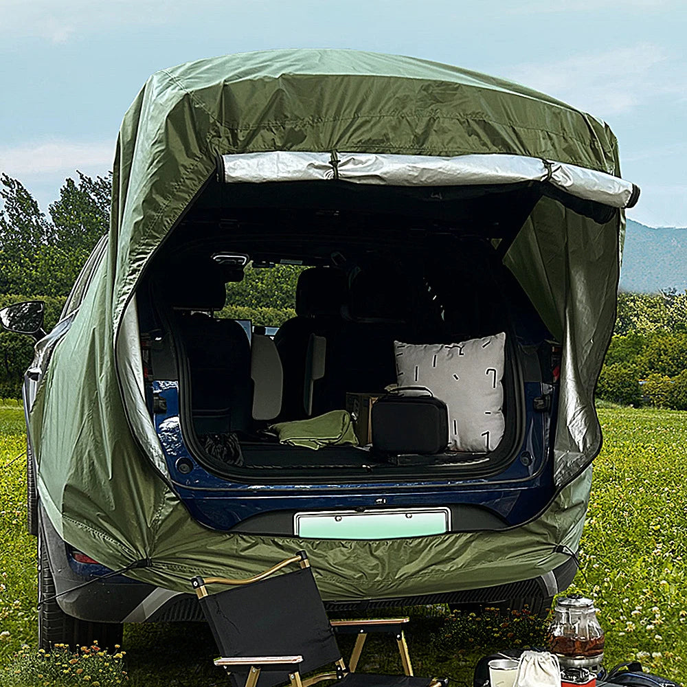 Outdoor Car Rear Tent Camping Canopy Sunshine-Proof Rain-Proof