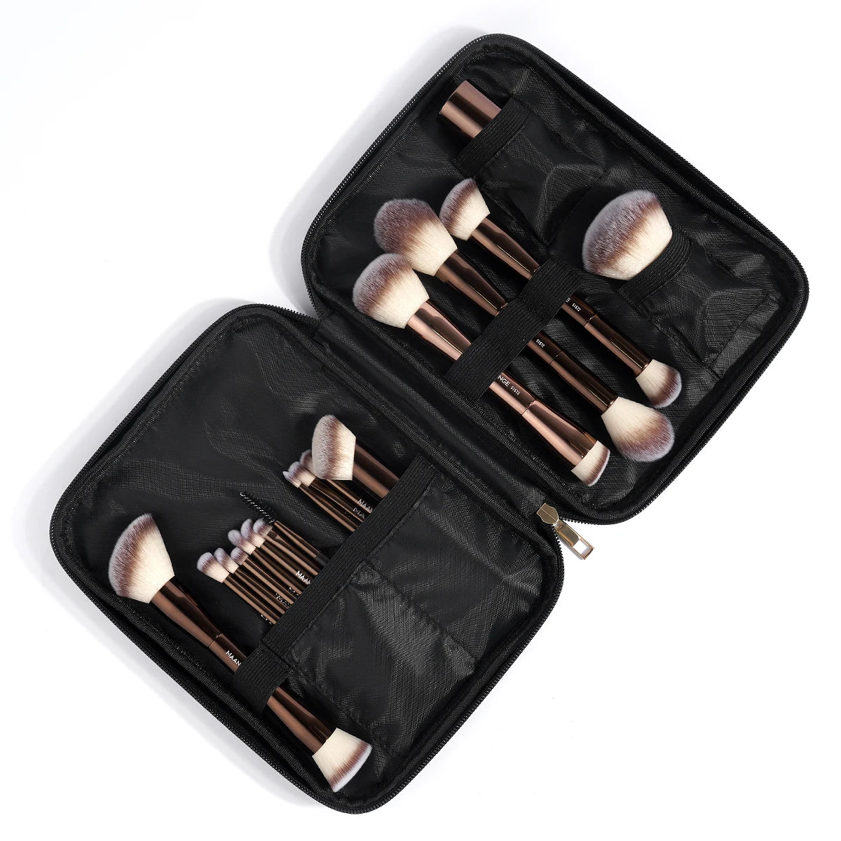 MAANGE 20 Piece Professional Makeup Brush Set with Dual Ended Brushes and Storage Bag