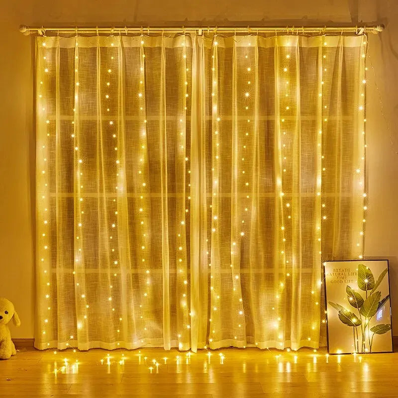1pc USB LED Curtain Lights Fairy Light for Bedroom Decoration