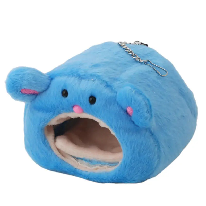 Hamster Soft Warm Bed Rat Hammock Pig Squirrel Winter Pet Toy Hamster Cage House Hanging Nest+Mat House Bed Animal Mice Rat Nest