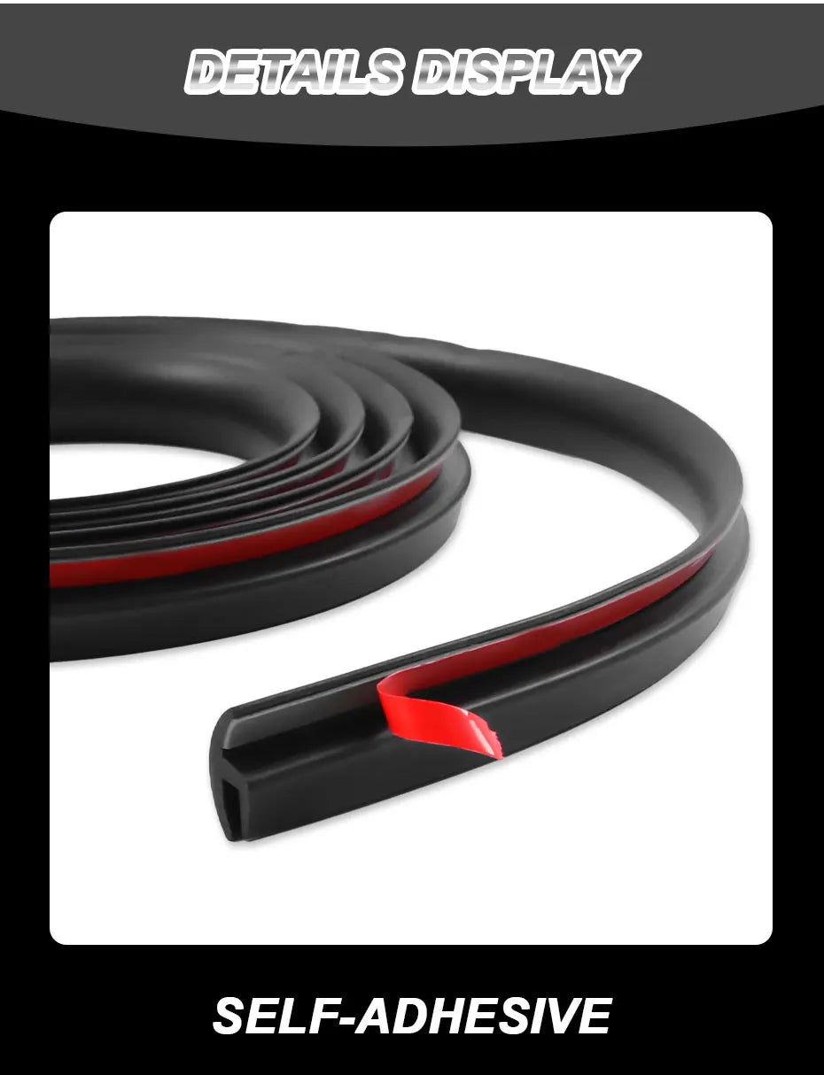 SEAMETAL Front Windshield Car Sealing Strip 2m Waterproof Edge Protector