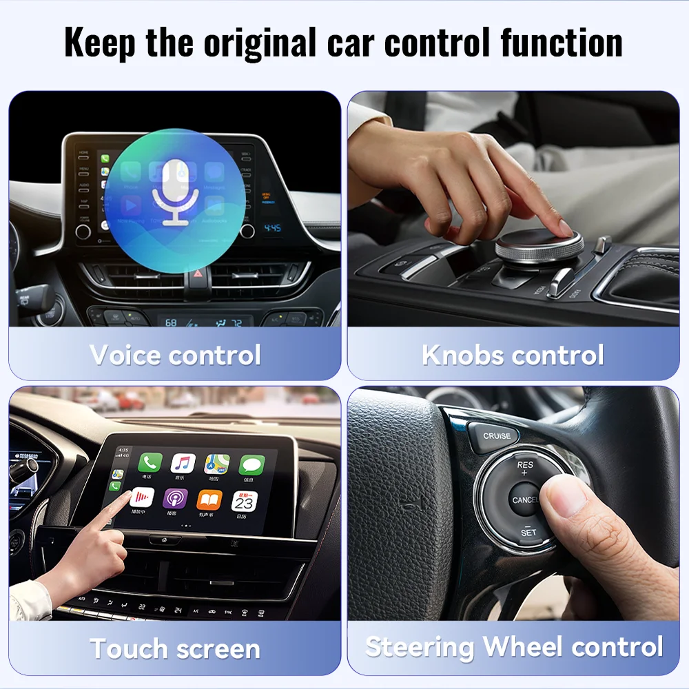 XUDA NEW Wireless CarPlay Android Auto Adapter Mini Box for Nissan