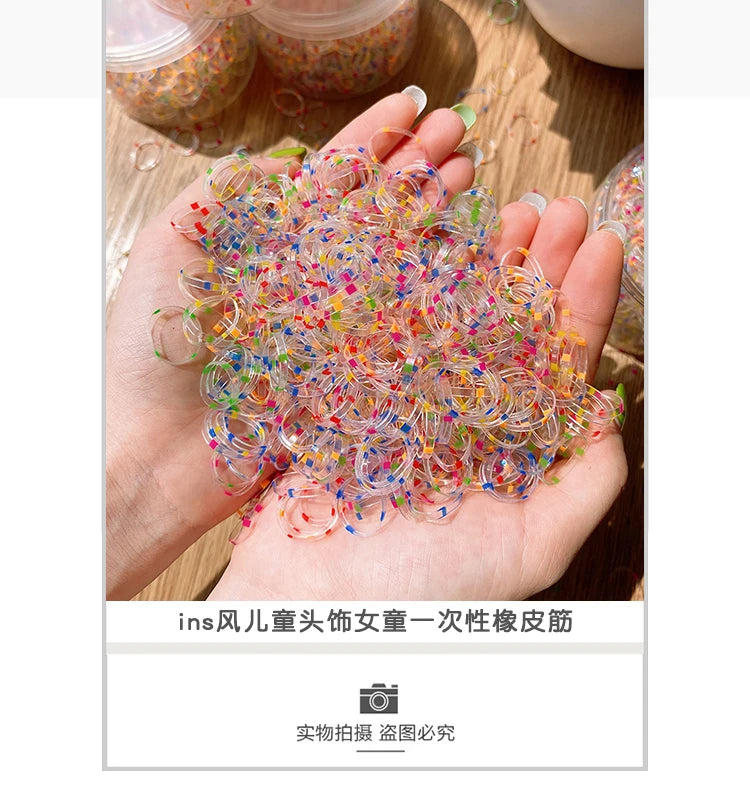 Girls Disposable Rubber Band Scrunchies Cute Baby Hair Accessories