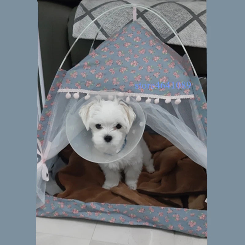 Pet Cat Tent Summer Cave Hut Cat Sleep House For Kitten Puppy Playpen Cage Basket Cat Nesk Kennel Small Dog House Bed