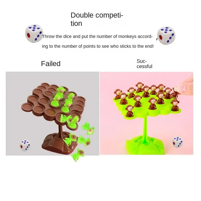 Monkey Balance Tree Focus Balance Training Toy Folding Music Series Parent Child Interactive Game