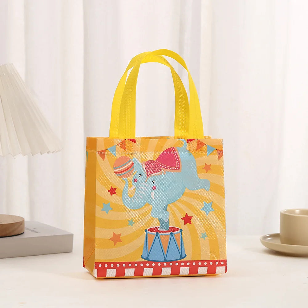 Circus Carnival Non Woven Gift Bags for Kids Birthday