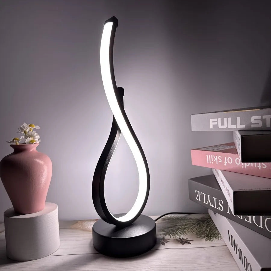 LED Table Lamp for Bedroom and Restaurant Stylish Luminescent Nightlight with Soft Soothing Light
