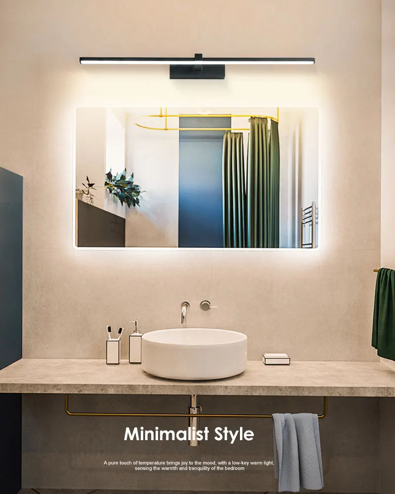 Nordic LED Wall Lamps for Bathroom and Stairs Aluminum Sconce Lighting Fixtures for Makeup and Home Decor