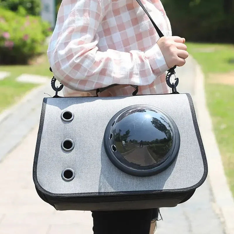 Cat Bags Large Capacity Space Pet Bag Portable Foldable Crossbody Bag Lightweight Outdoor Handbag Pet Supplies Cat Dog Supplies