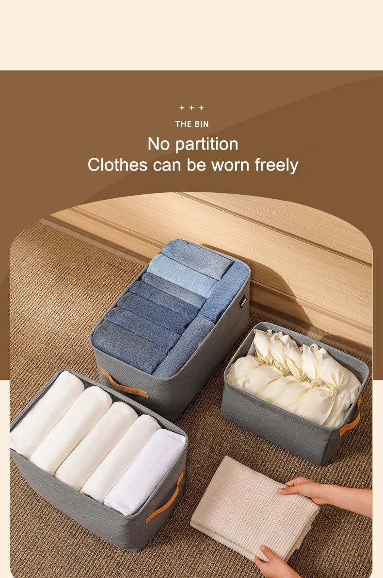 1pc Foldable Clothes and Miscellaneous Storage Box with Steel Frame