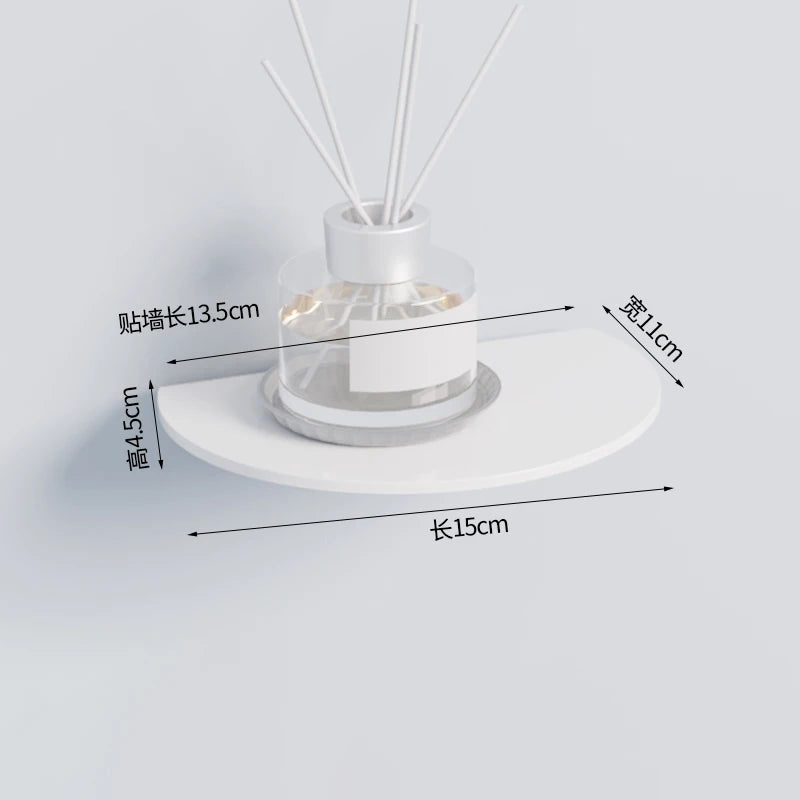 Colorful Acrylic Floating Shelf Invisible Storage Rack for Bathroom Kitchen Living Room