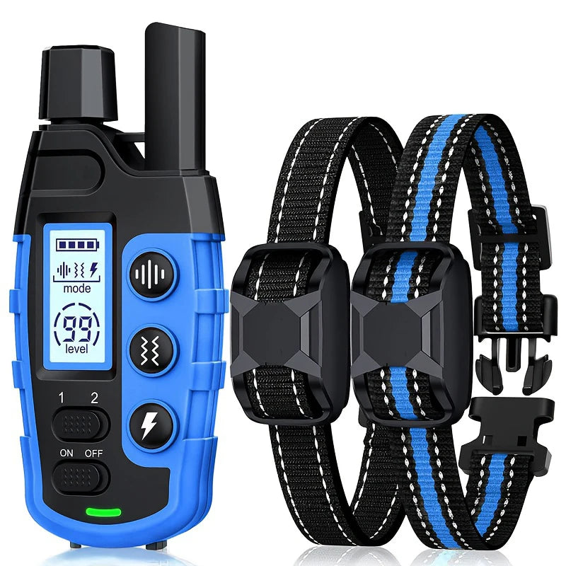 3300Ft Waterproof Electric Dog Training Collar with Remote Control for 5 to 120lbs Puppies Featuring Shock and Vibration