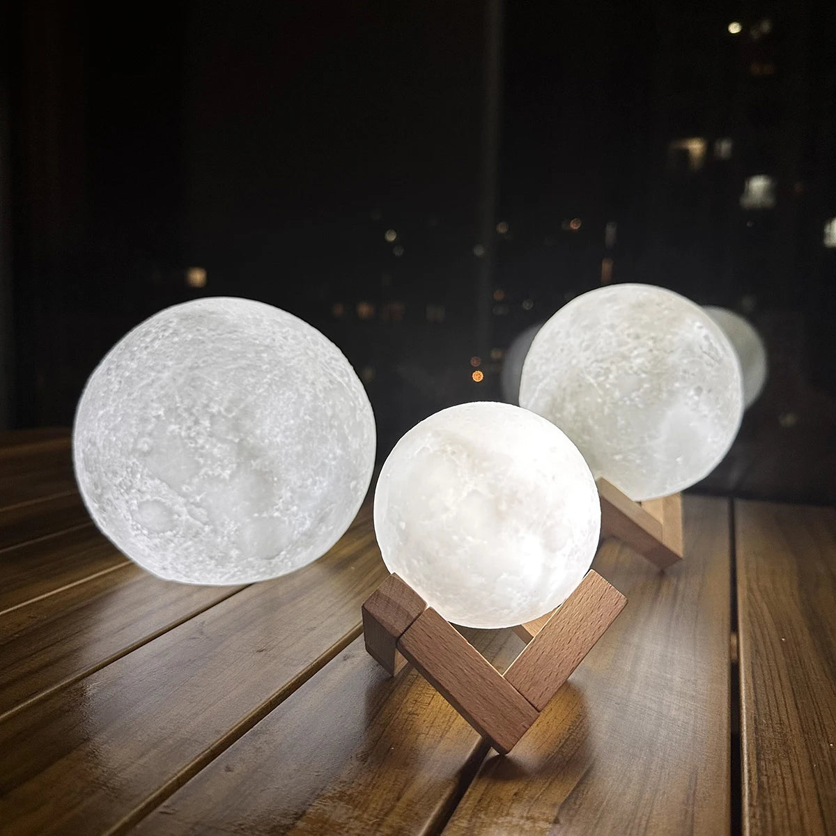 Fashion Creative Moon Light 8cm Desktop Bedside Soft Light