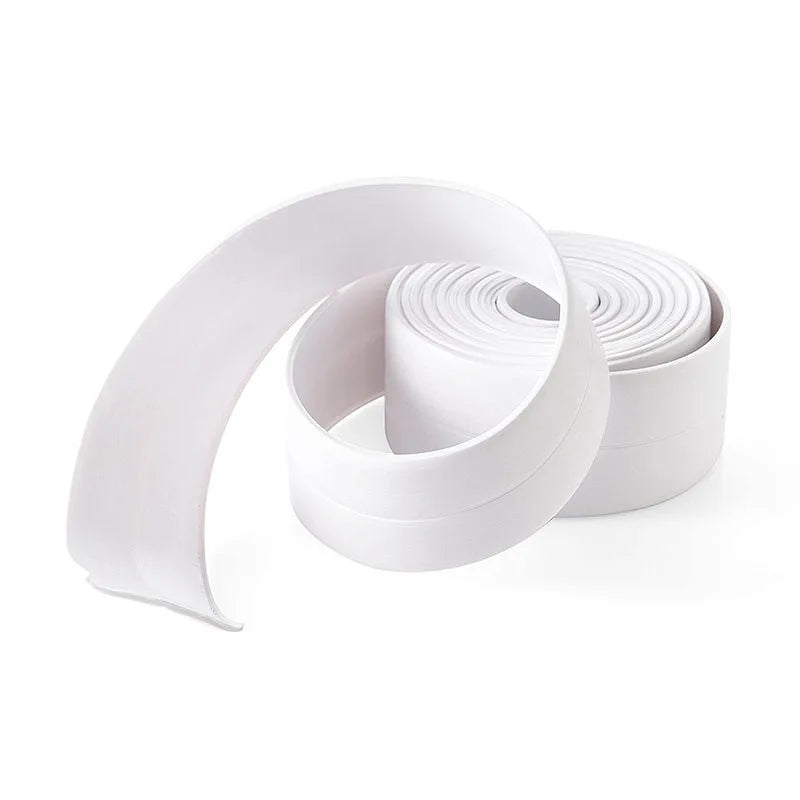 Shower Bath Sealing Tape Strips PVC Self Adhesive Waterproof