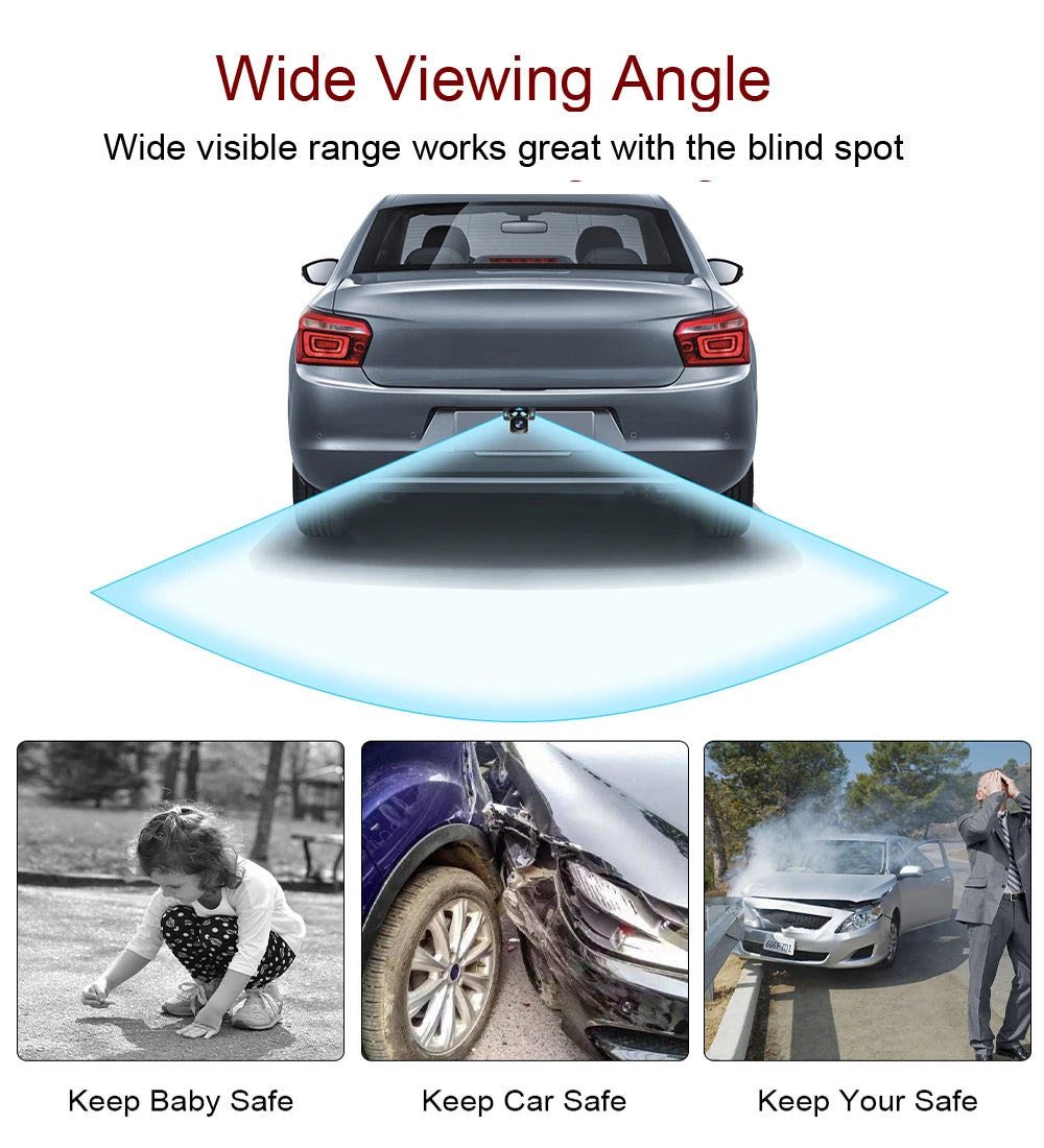 Reversing Camera DVD Intelligent Dynamic Trajectory Night Vision HD Fisheye 170