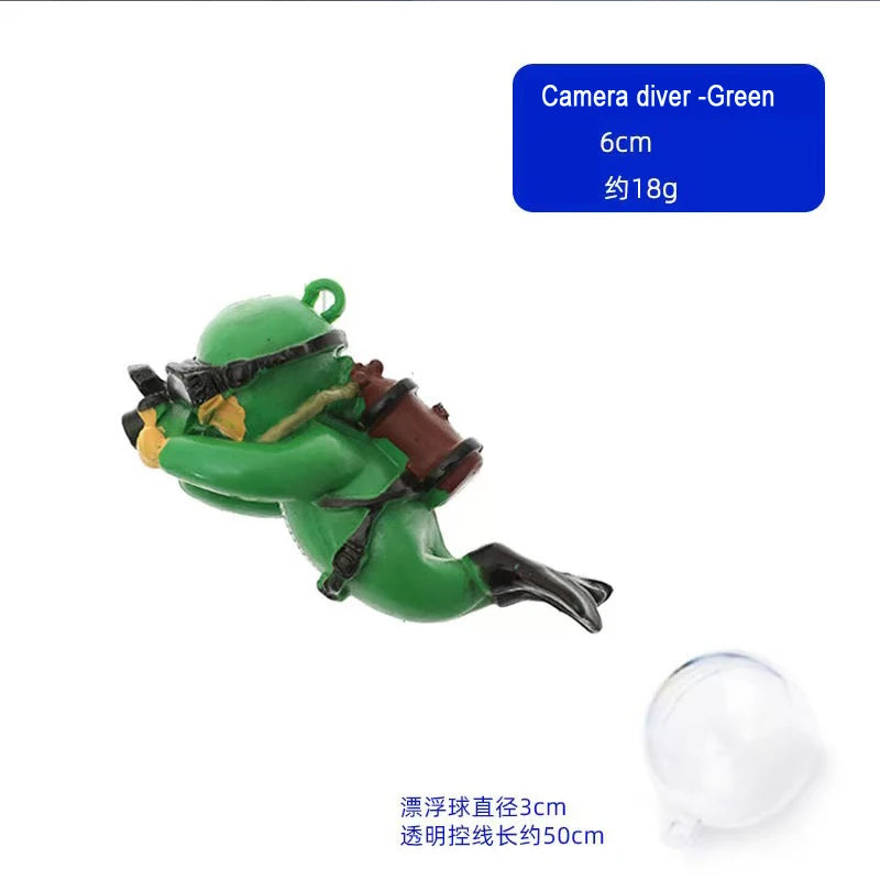 Cartoon Fish Tanks Decor Mini Diver Simulated Floating Mermaid Aquarium Fish Tank Decoration Kiki Pendant Aquarium Accessories