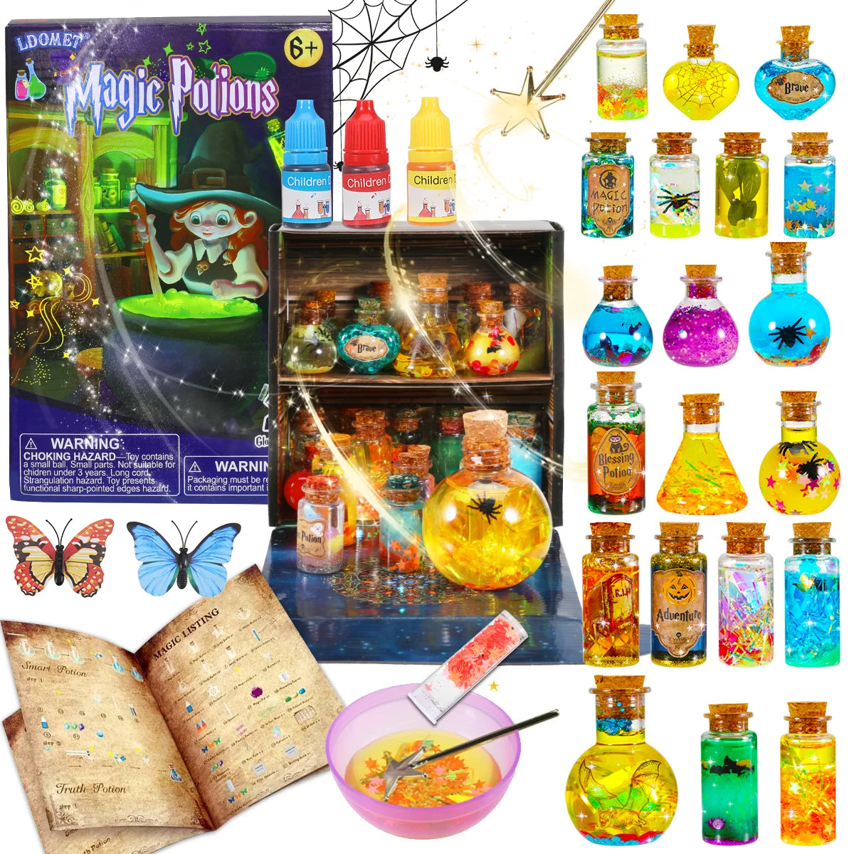 DIY Fairy Magical Potions Kit for Kids - Color Changing and Freezing Potions Art Craft Science Experiment Set