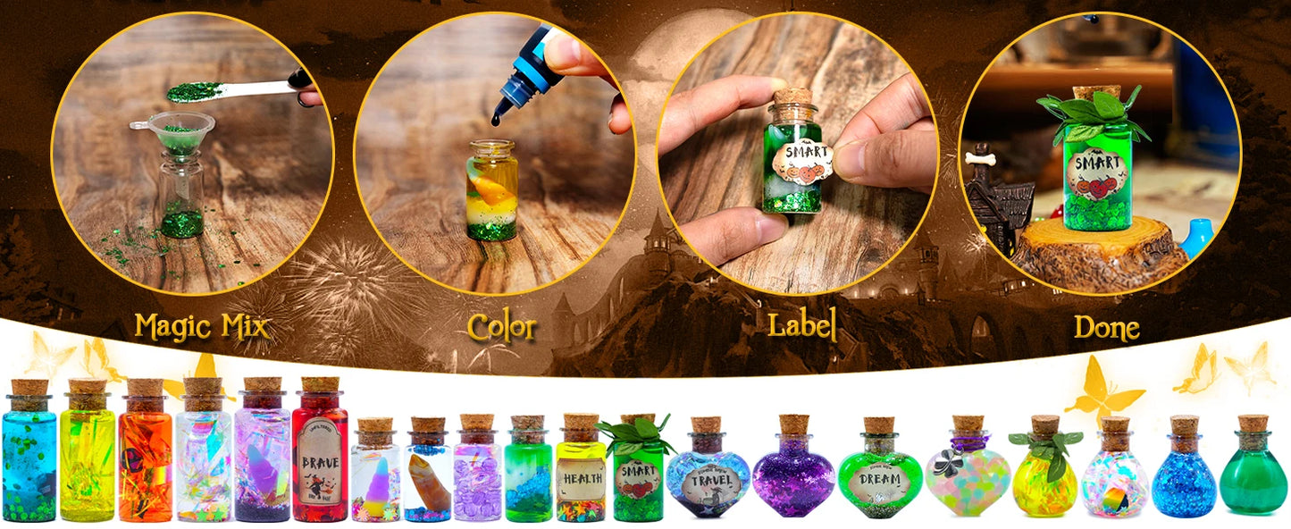 DIY Fairy Magical Potions Kit for Kids - Color Changing and Freezing Potions Art Craft Science Experiment Set