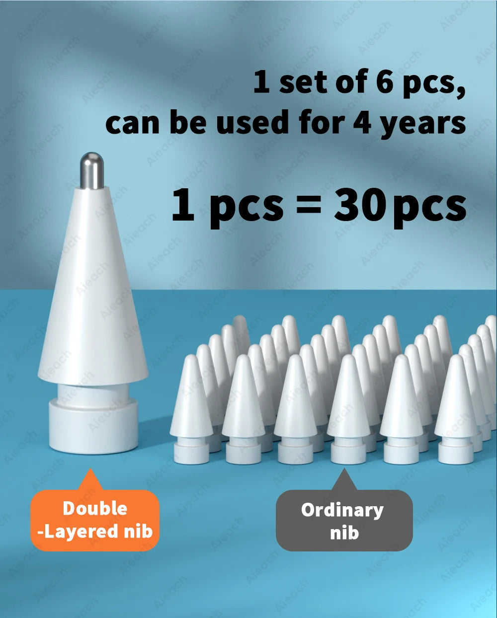 Double Layer Tip For Apple Pencil Nib 2B HB iPad Accessories