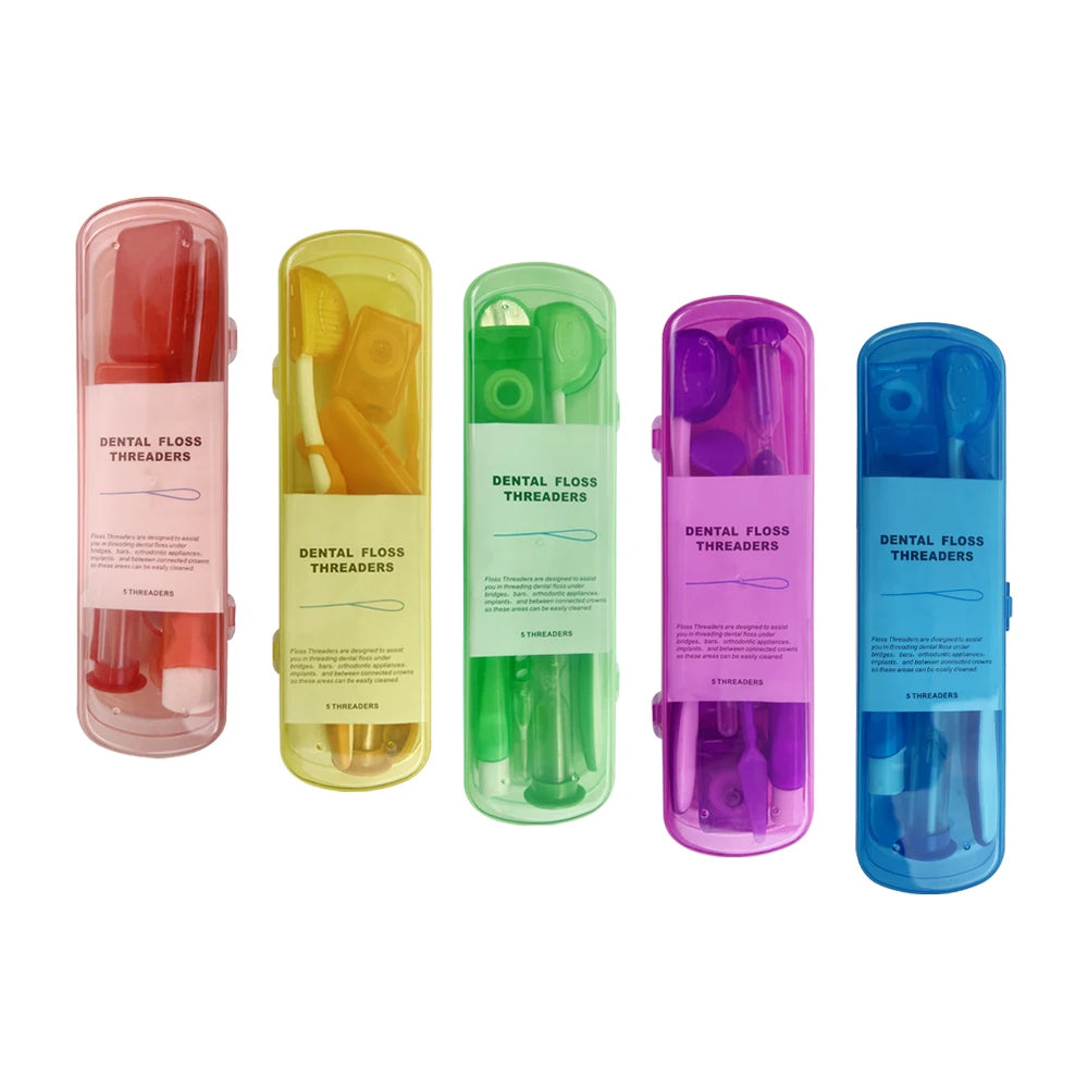 Dental Toothbrush Oral Care Kit with Orthodontic Mirror and Interdental Brush for Braces Cleaning