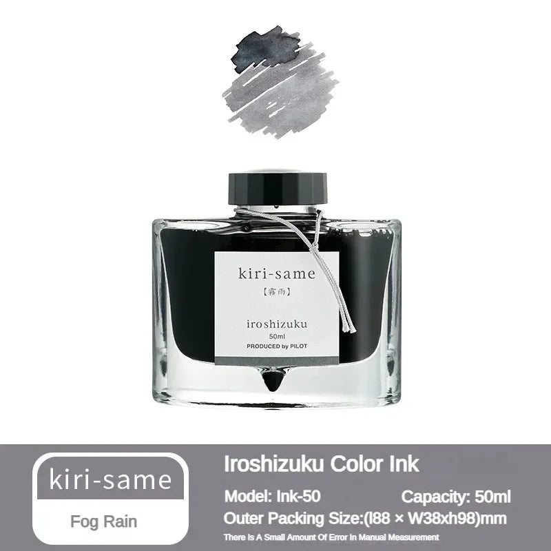 Pilot 25 Color 50ml Fountain Pen Ink Set with Glass Bottles for School and Office Use