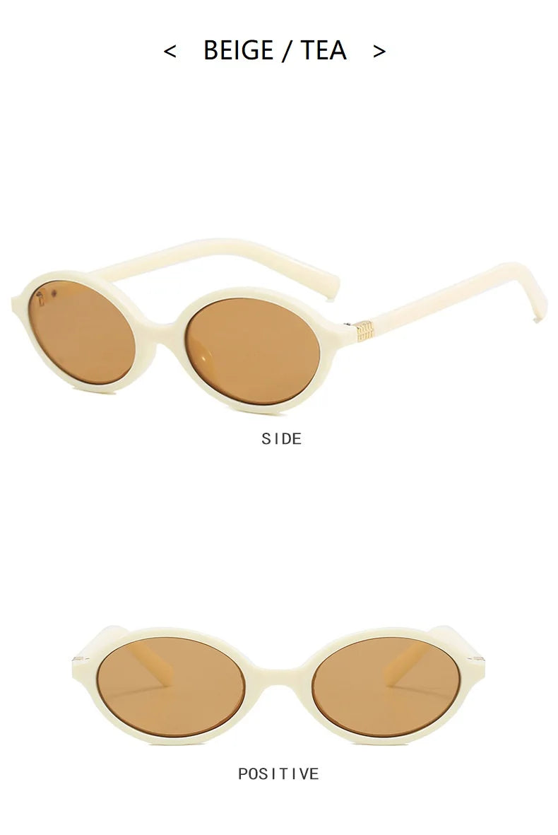 Oval Small Frame Luxury Brand Sunglasses for Women and Men