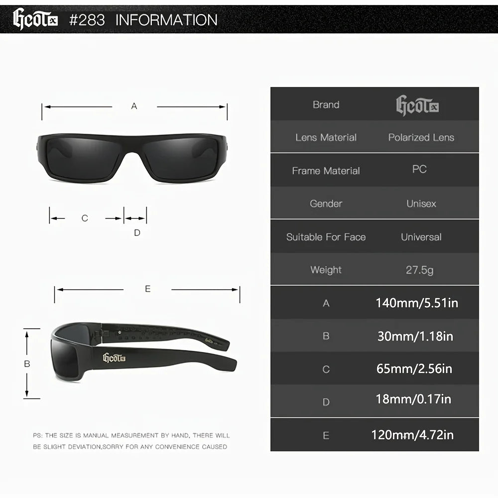GCOTX Full Rim Polarized Sunglasses For Men And Women 8 Colors Model 283