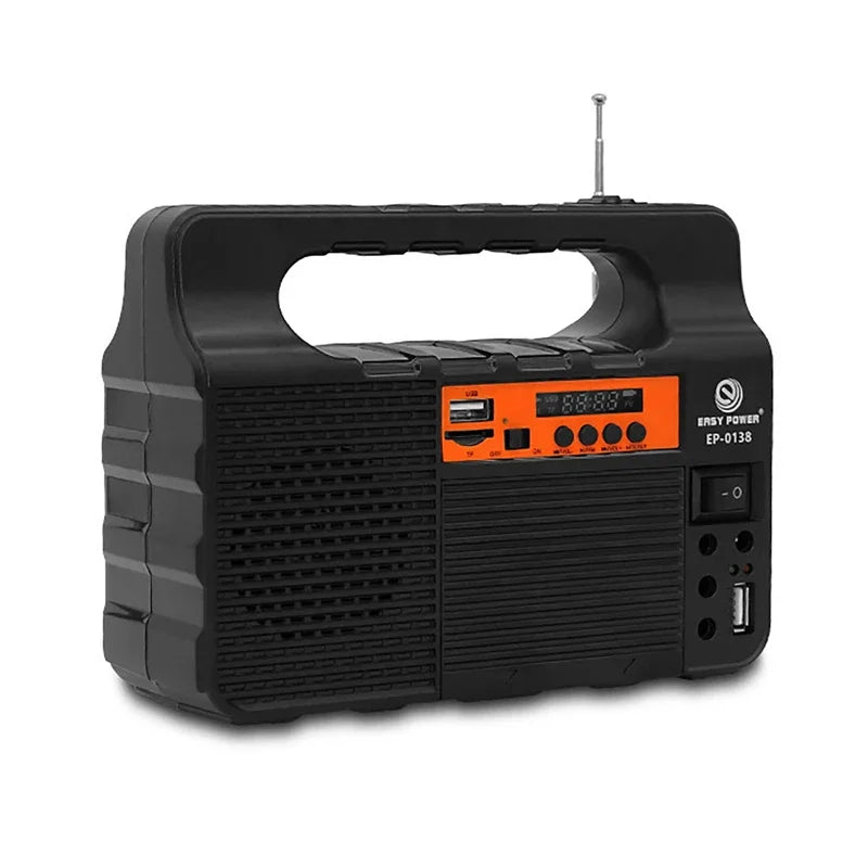 Solar Portable Lighting Solar Power Panel Generator Kit with 3 LED Bulbs for Camping and Hiking