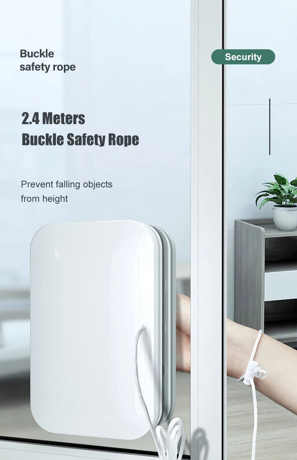 2024 Magnetic Window Cleaner Brush Double-Sided Automatic Water Discharge Wiper for Effortless Glass Cleaning