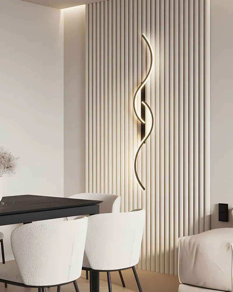 Indoor LED Wall Lights Modern Wall Sconces for Bedroom and Corridor Black Gold White Finish Stylish Indoor Lighting