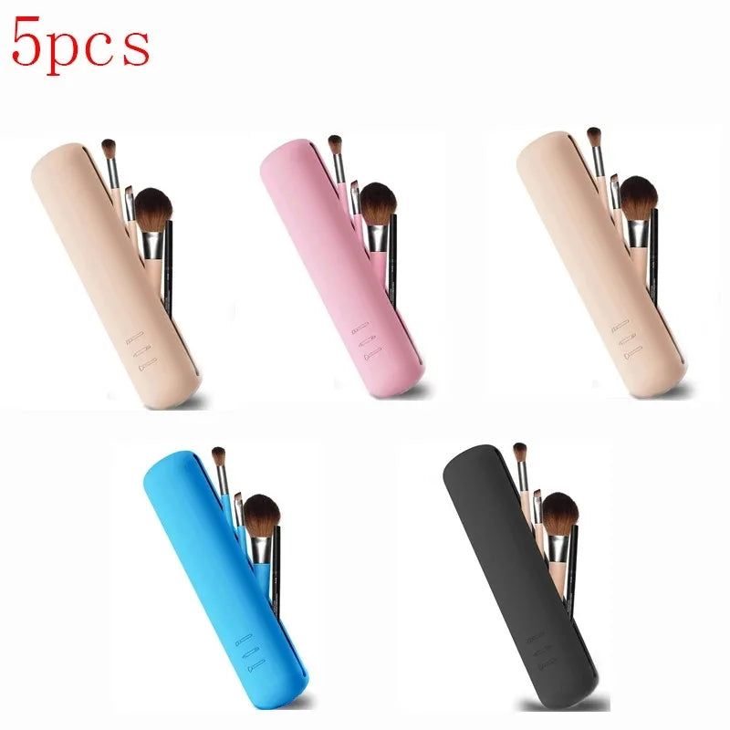 Silicone Makeup Bag Makeup Brush Pouch Organizer Travel Holder