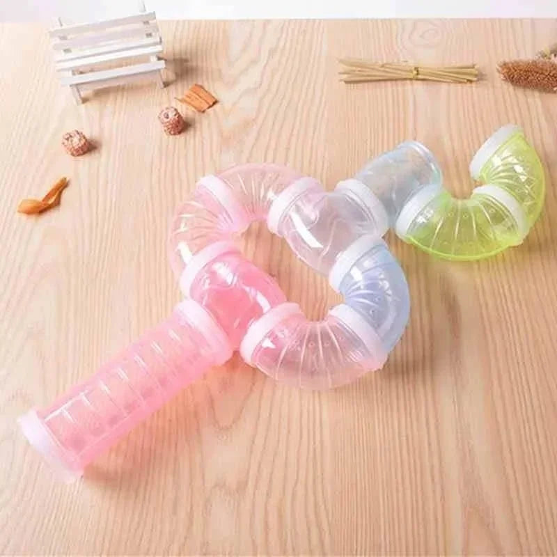 Hamster Toy Pipelines Tubes Training External Tubes Tunnel Set Sports U Pipe Hamster Accessories Pipeline Chinchillas Supplies