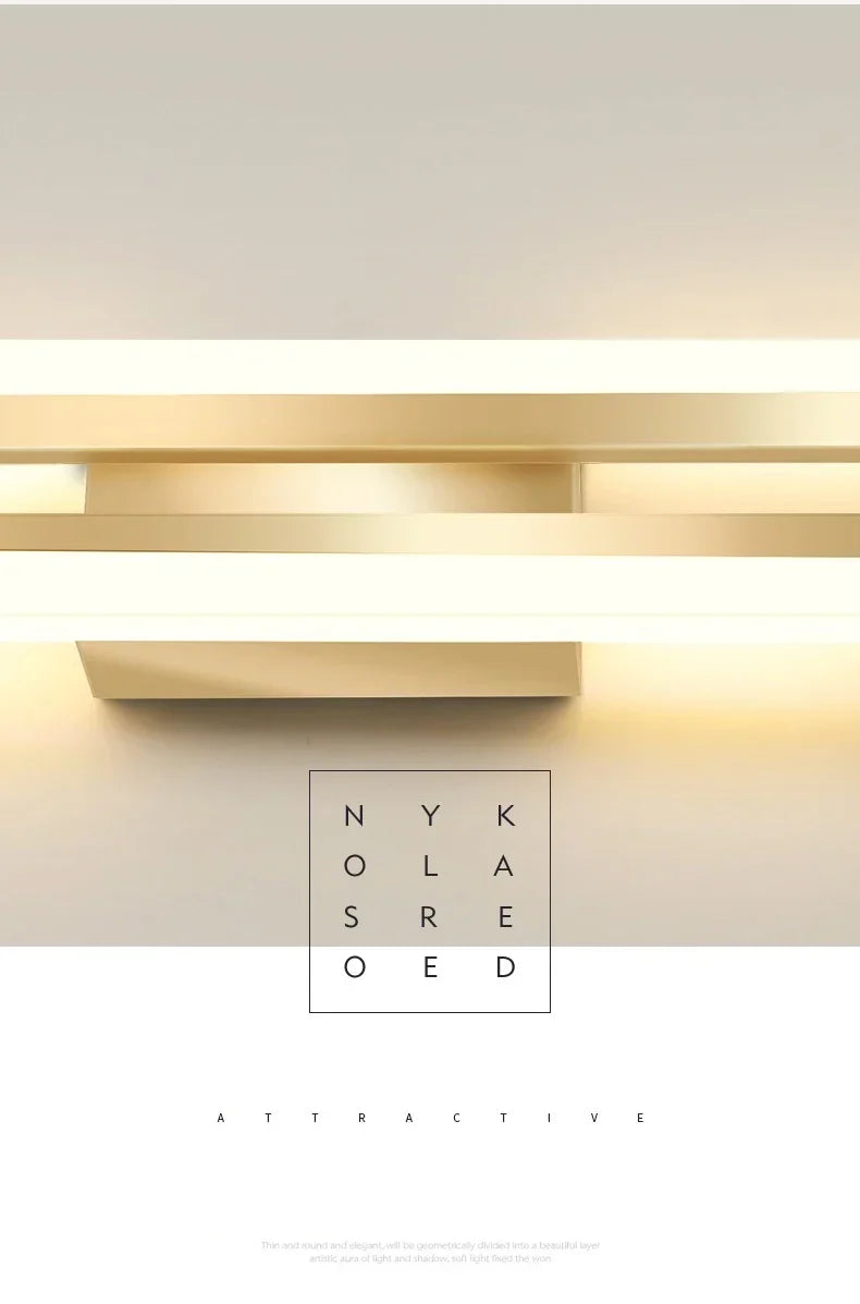 Modern LED Acrylic Wall Light Sconce for Bedroom and Hallway Decor