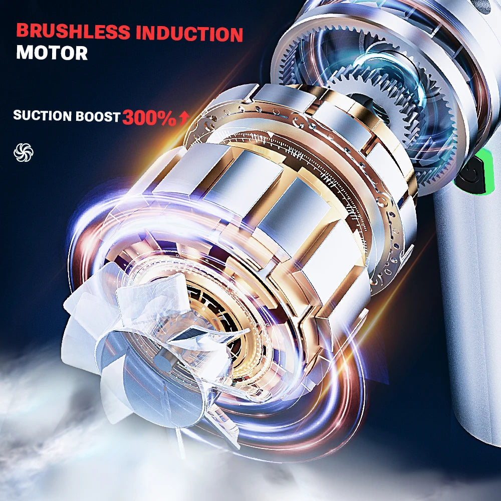 Cordless Mini Car Vacuum Cleaner Handheld with Powerful Suction for Easy Cleaning