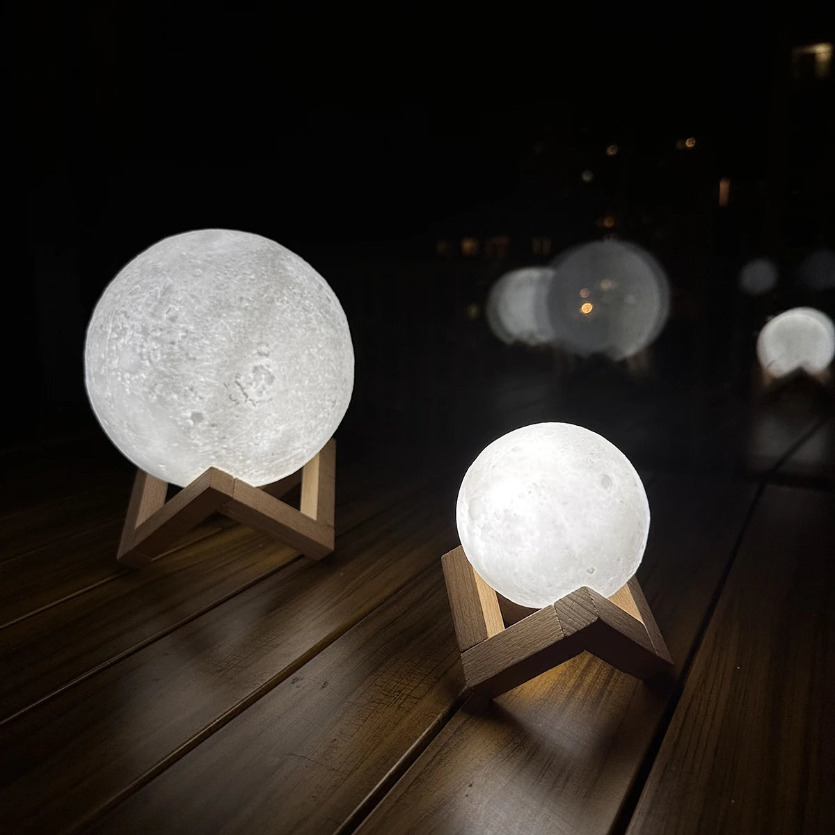 Fashion Creative Moon Light 8cm Desktop Bedside Soft Light