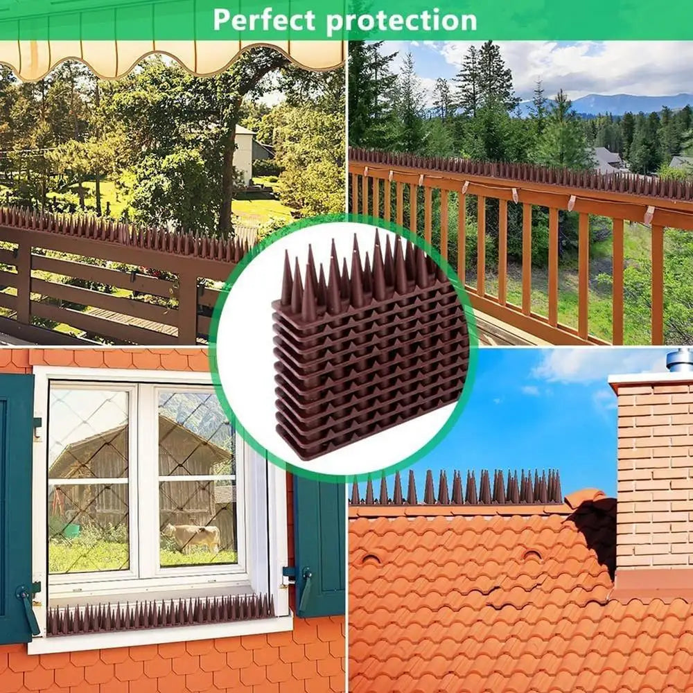 Gardening Bird Repellent Spikes Anti Cat Climb Deterrent Wall Fence Yard Supply