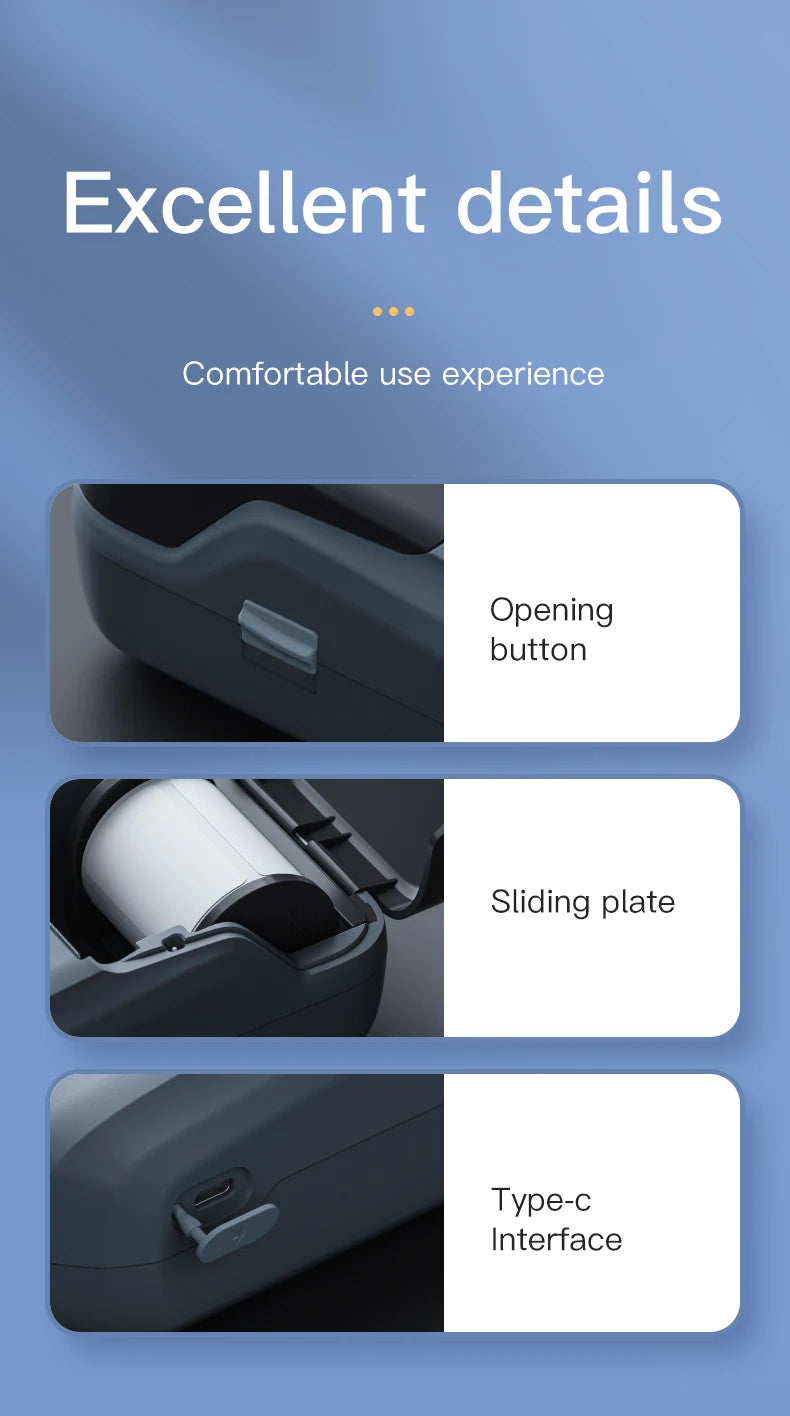 Mini Label Thermal Printer Niimbot Portable Bluetooth Sticker Printer