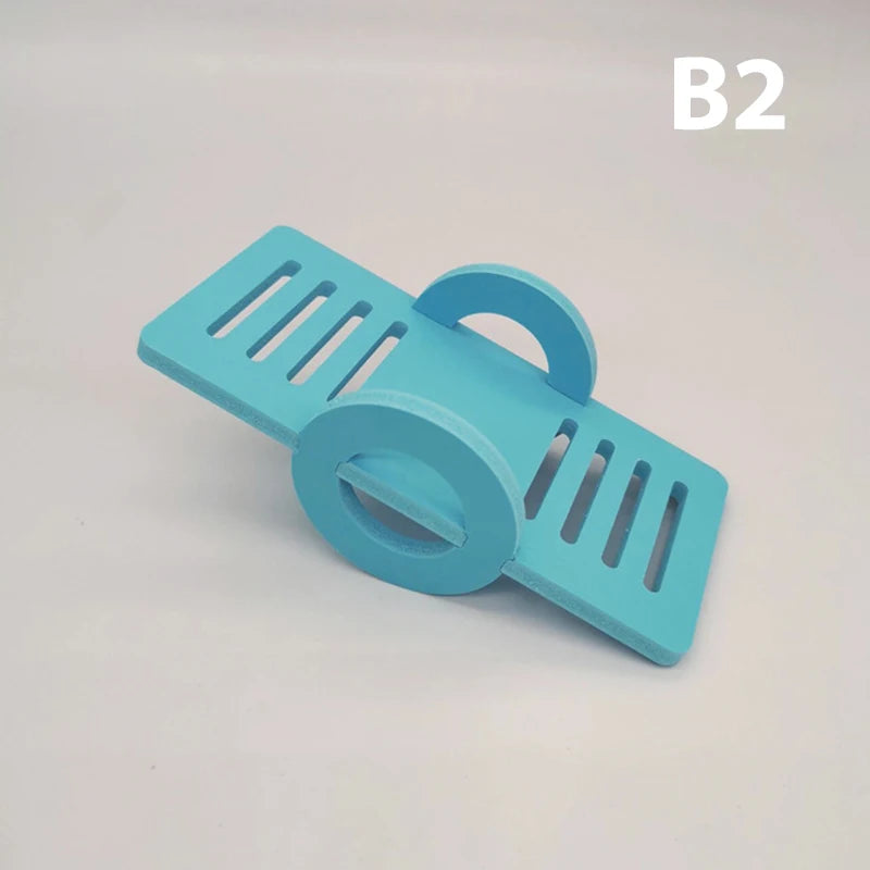 1PC Hamster Toys Wooden Rainbow Bridge Nest Seesaw Swing Toys Small Animal Activity Climb Toy DIY Hamster Cage Pet Supplies