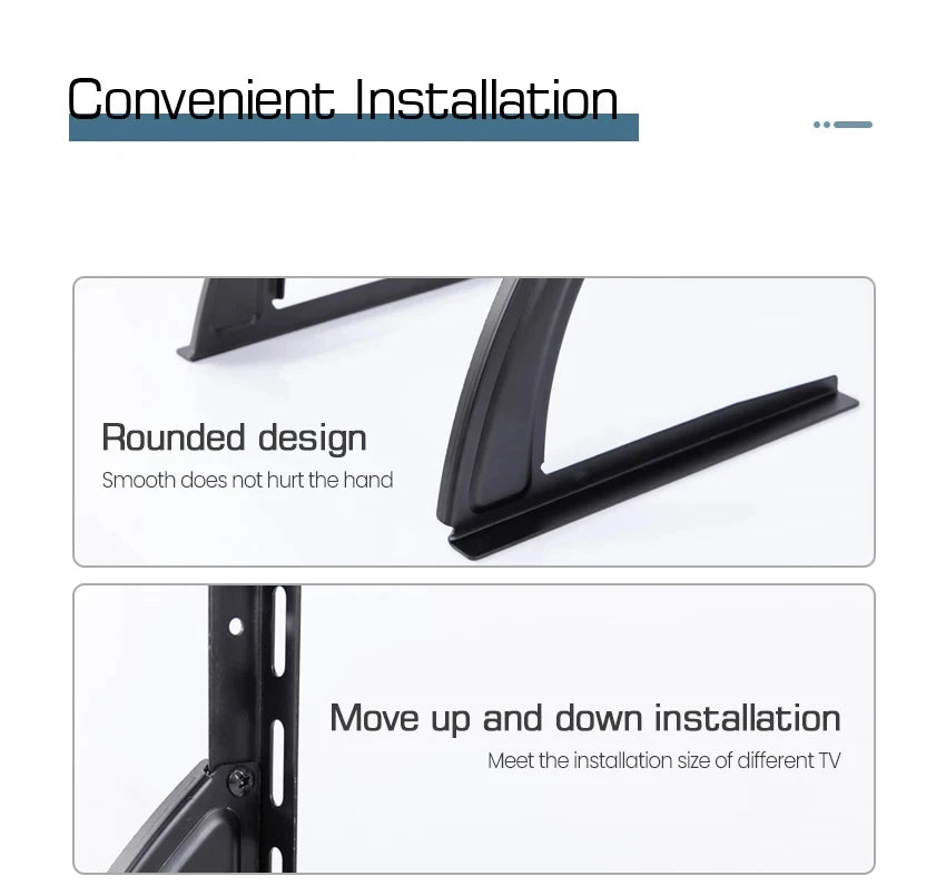 Beishi Universal Table Top TV Stand for 14 to 42 Inch LCD LED OLED TVs Sturdy Monitor Bracket for Flat and Curved Screens