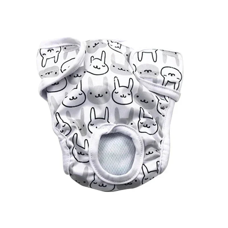 Washable Dog Diapers Physiological Pants Cute Cartoon Print Female Dog Diaper Underwear Dog Sanitary Panties pañales para perros