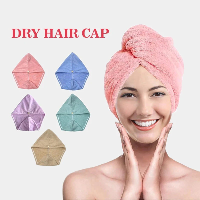 Microfiber Hair Towel Wrap for Women, Quick-Dry Hair Turban