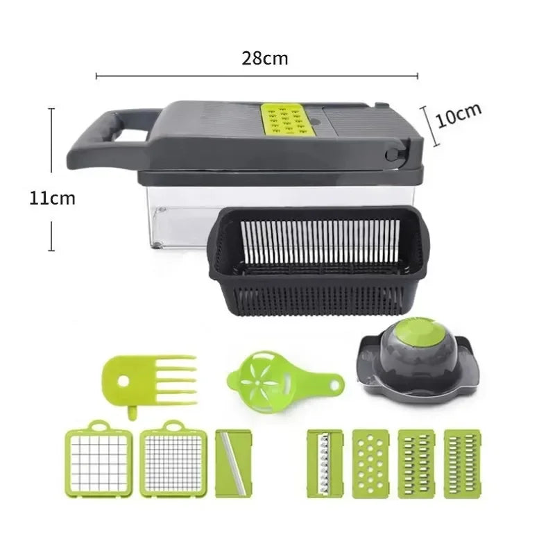 14 in 1 Multifunctional Vegetable Chopper Slicer Dicer Grater for Efficient Meal Prep