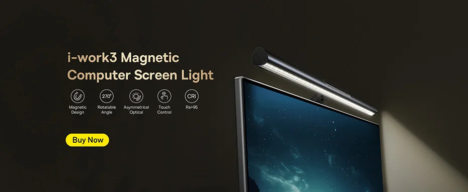 Baseus LED Desk Lamp Eye Protection Dimmable Foldable Light