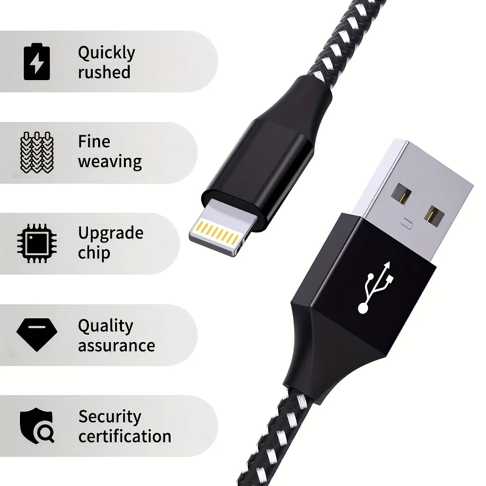Certified USB to Lightning Fast Charging Cable for iPhone 14 13 12 11 Pro XR