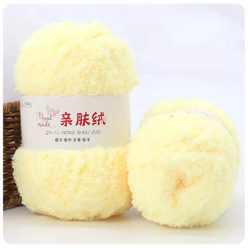 50g/Set Chenille Yarn Soft Coral Velvet for Knitting DIY